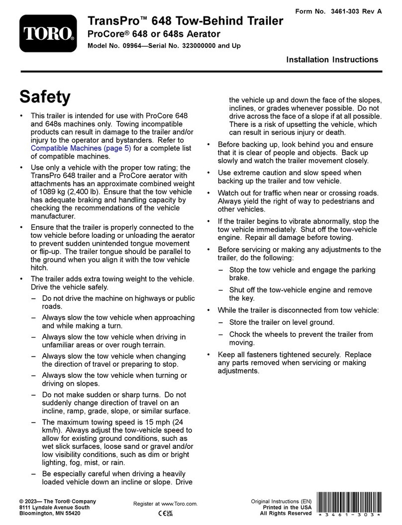 Toro TransPro 648 installation instructions Toro TransPro 648 installation instructions