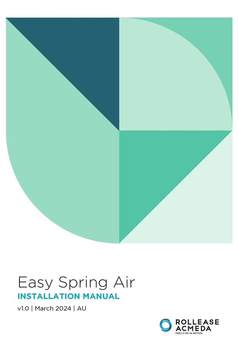 rollease acmeda Easy Spring Air installation manual