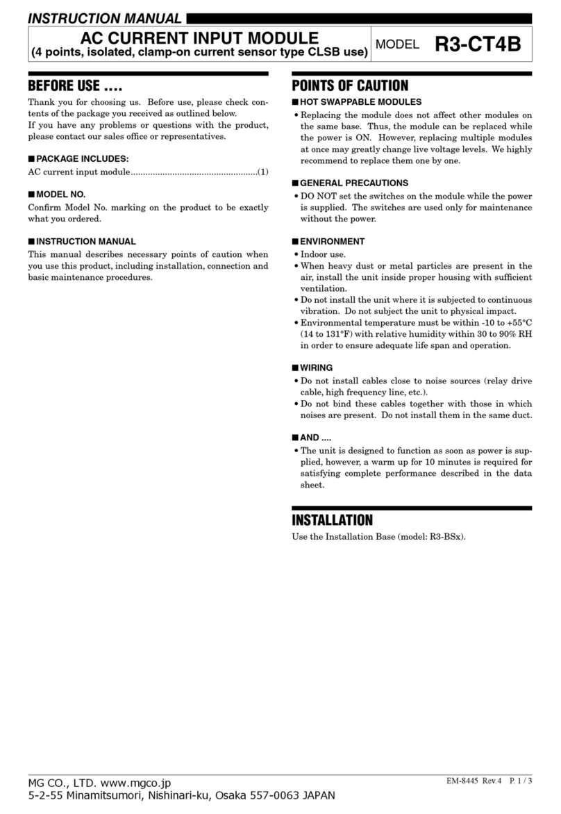 MG R3-CT4B User manual
