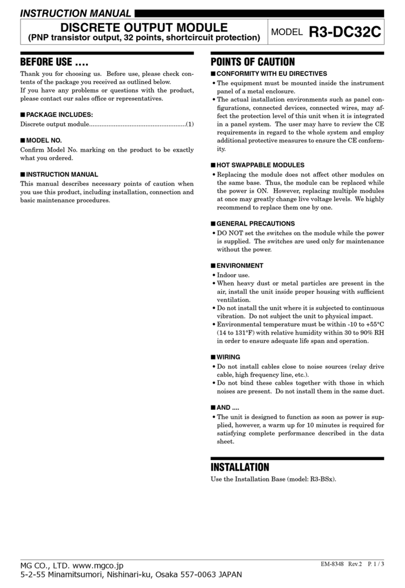 MG R3-DC32C User manual