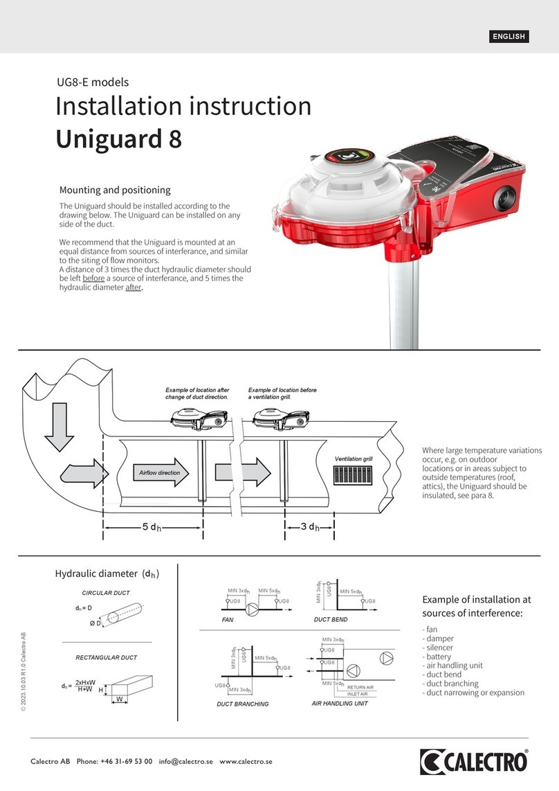 CALECTRO Uniguard 8 Installation instruction