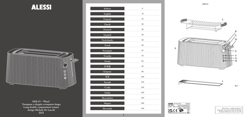 Alessi Plisse MDL15 manual
