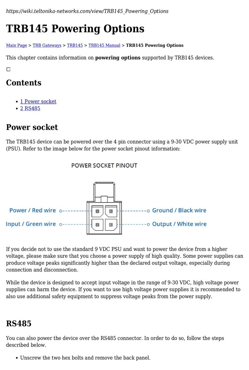 Teltonika TRB145 Instruction Manual