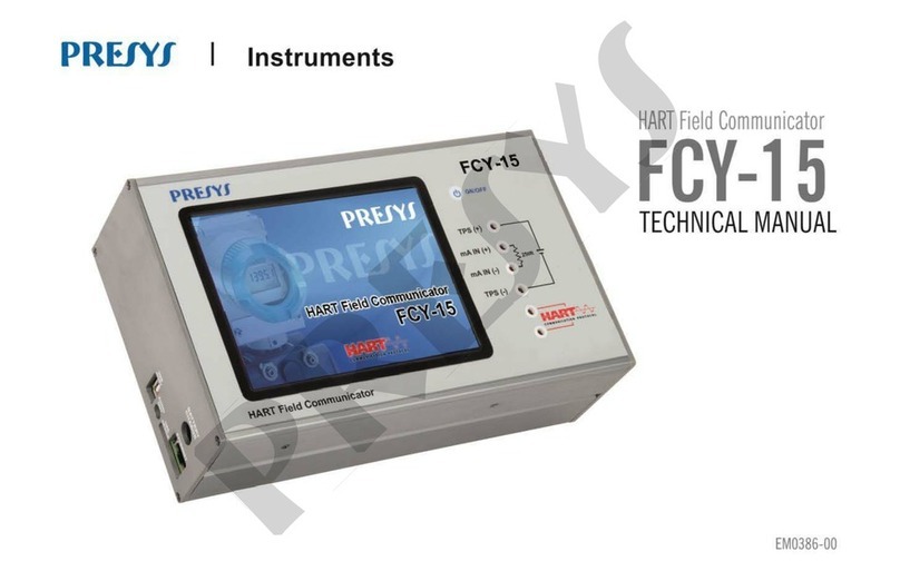 Presys FCY-15 User manual