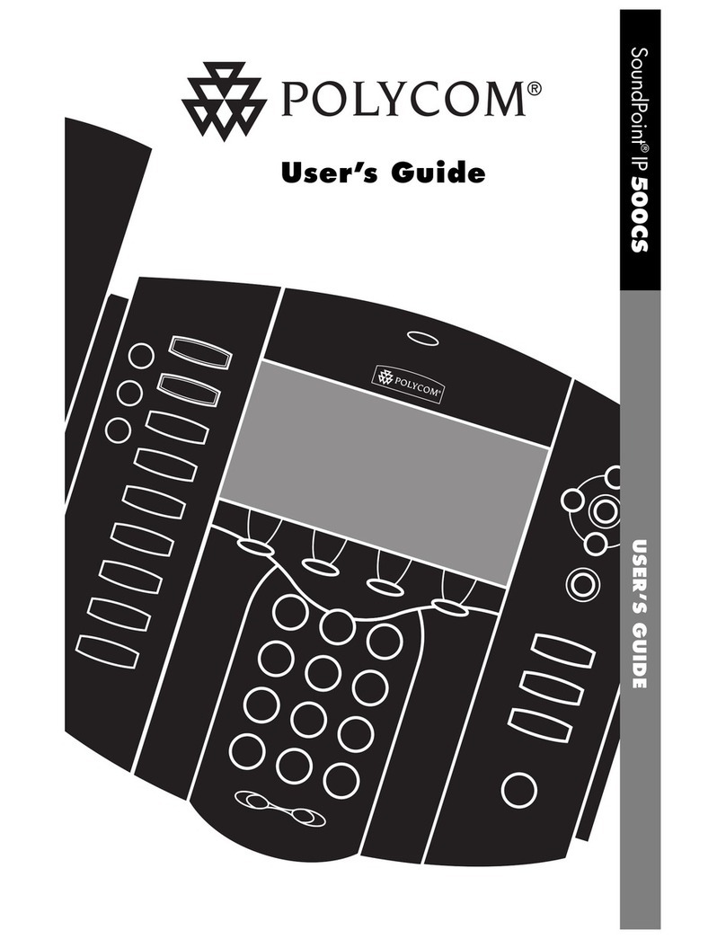 Polycom SoundPoint IP 500CS User manual