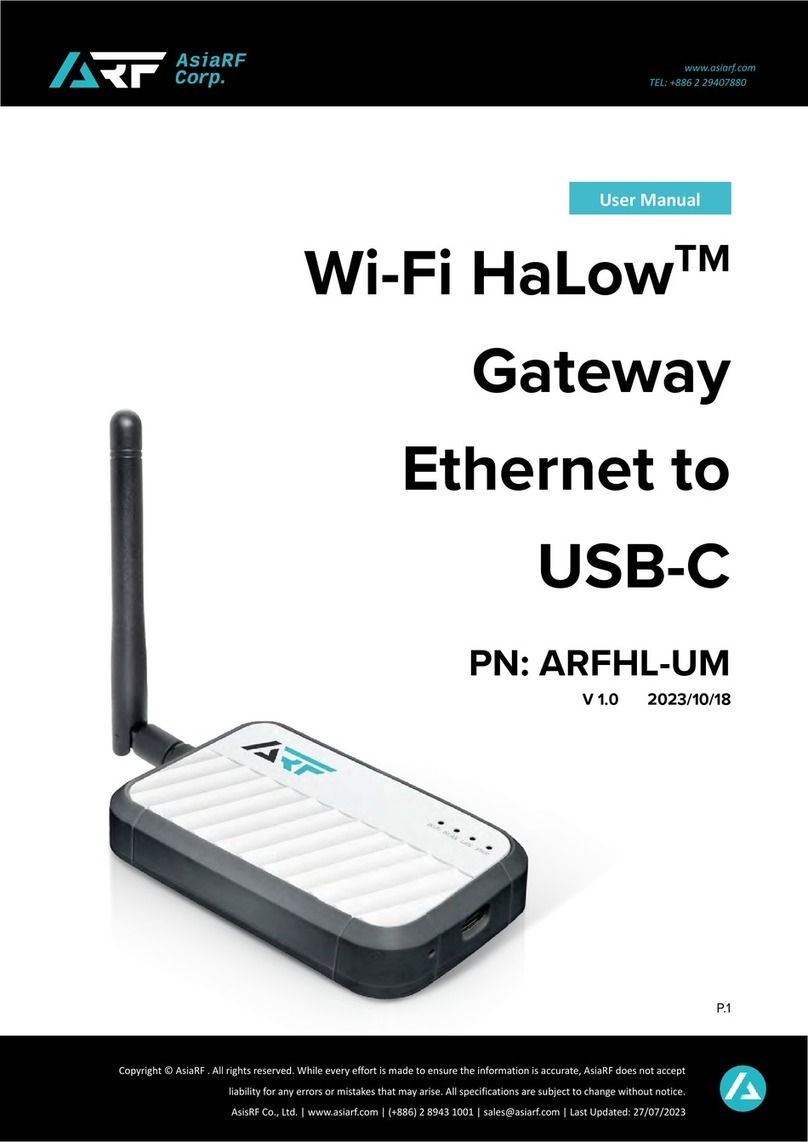 AsiaRF ARFHL-UM user manual