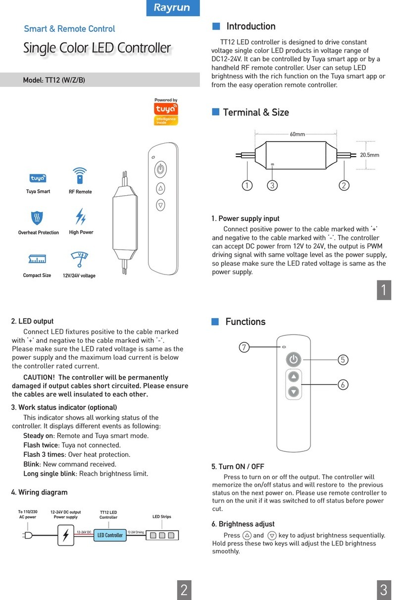 Rayrun TT12 quick start guide