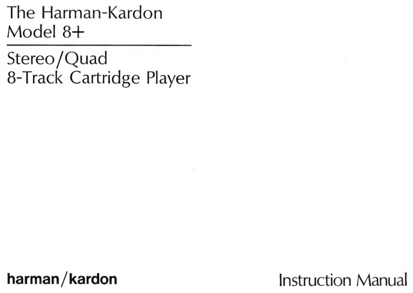 Harman Kardon 8+ User manual Harman Kardon 8+ User manual