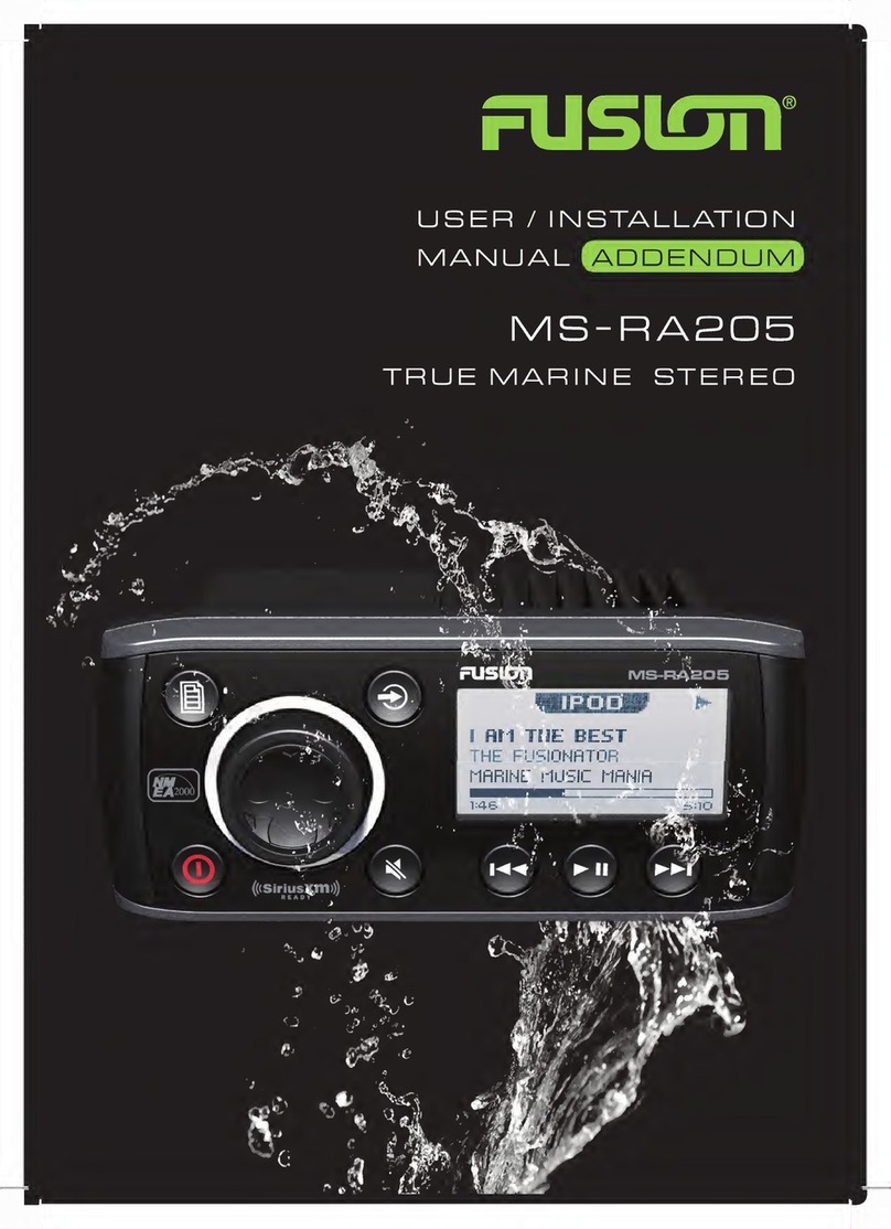 Fusion MS-RA205 Operating manual