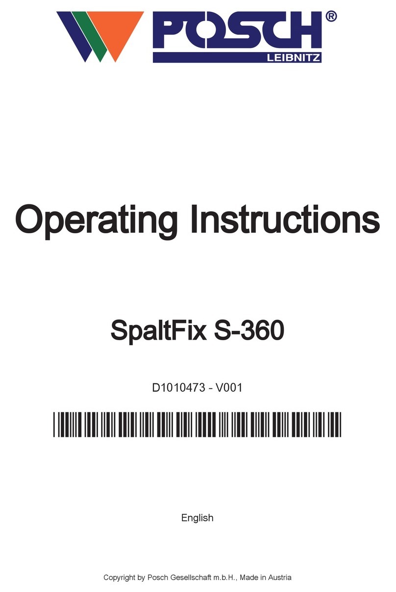 Posch SpaltFix S-360 User manual