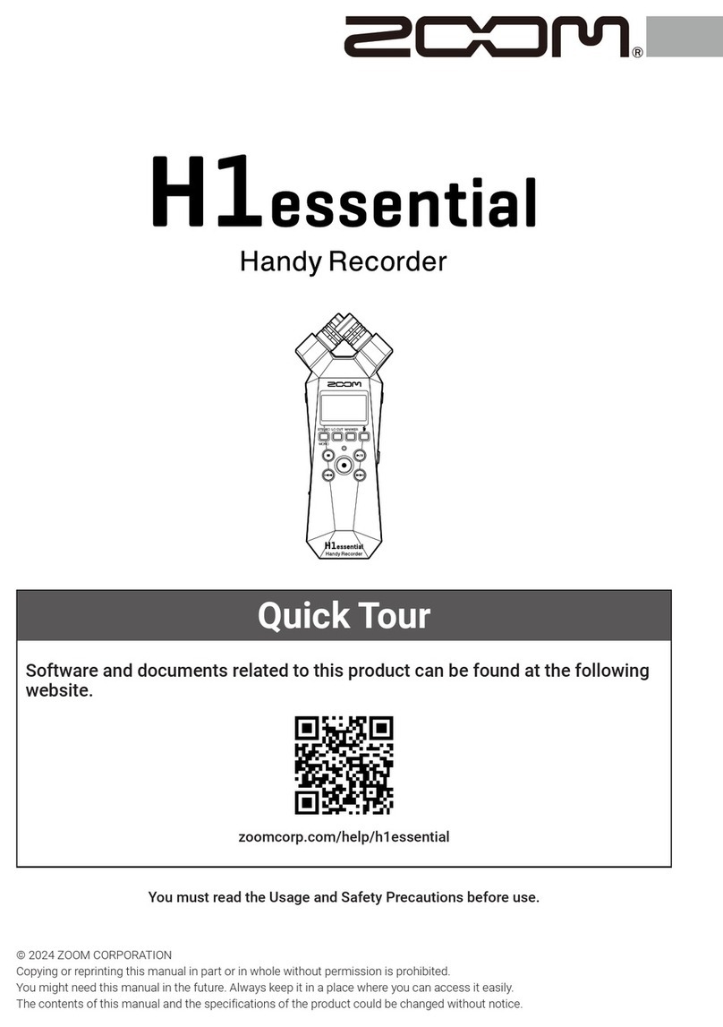 Zoom H1essential User manual