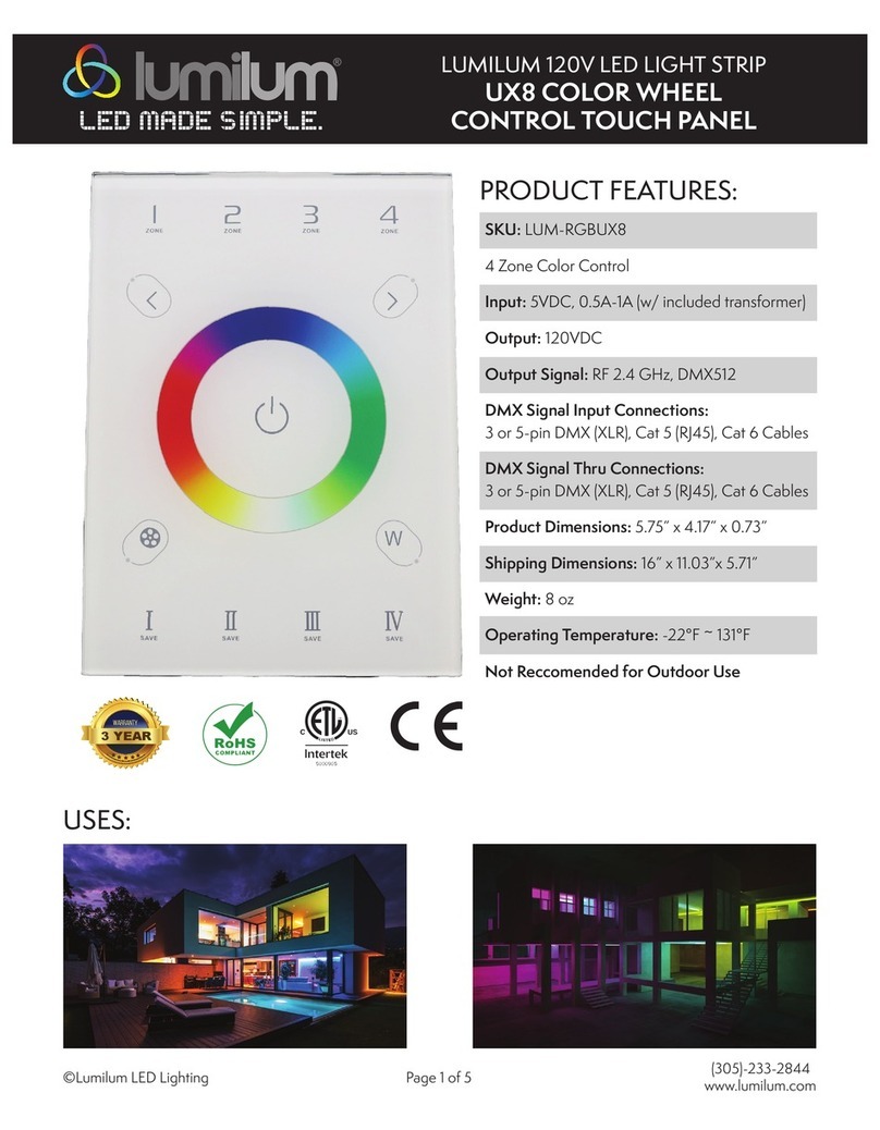 Lumilum LUM-RGBUX8 quick start guide