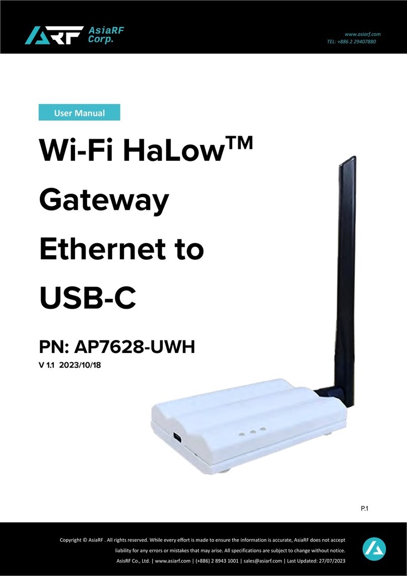 AsiaRF AP7628-UWH manual