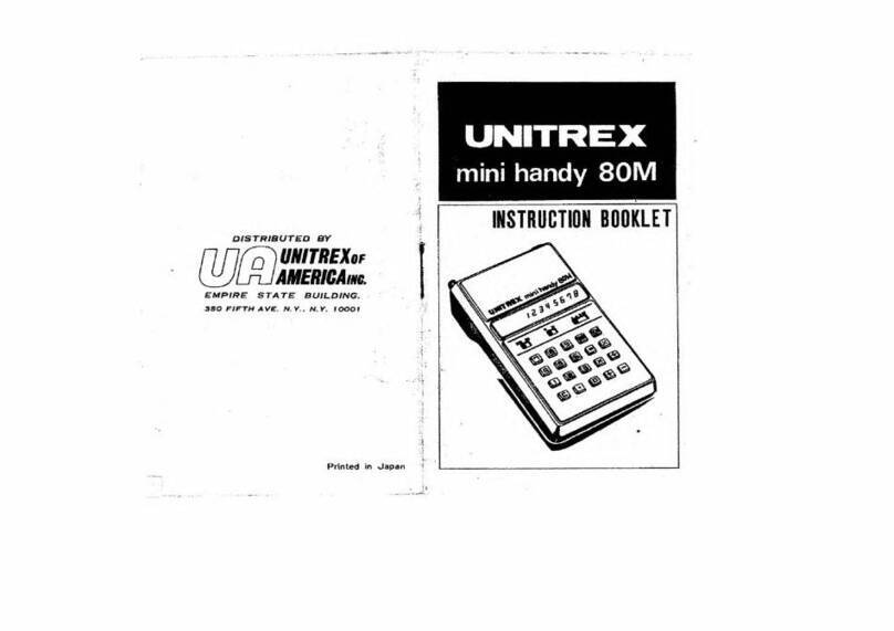 unitrex mini handy 80m Instruction booklet