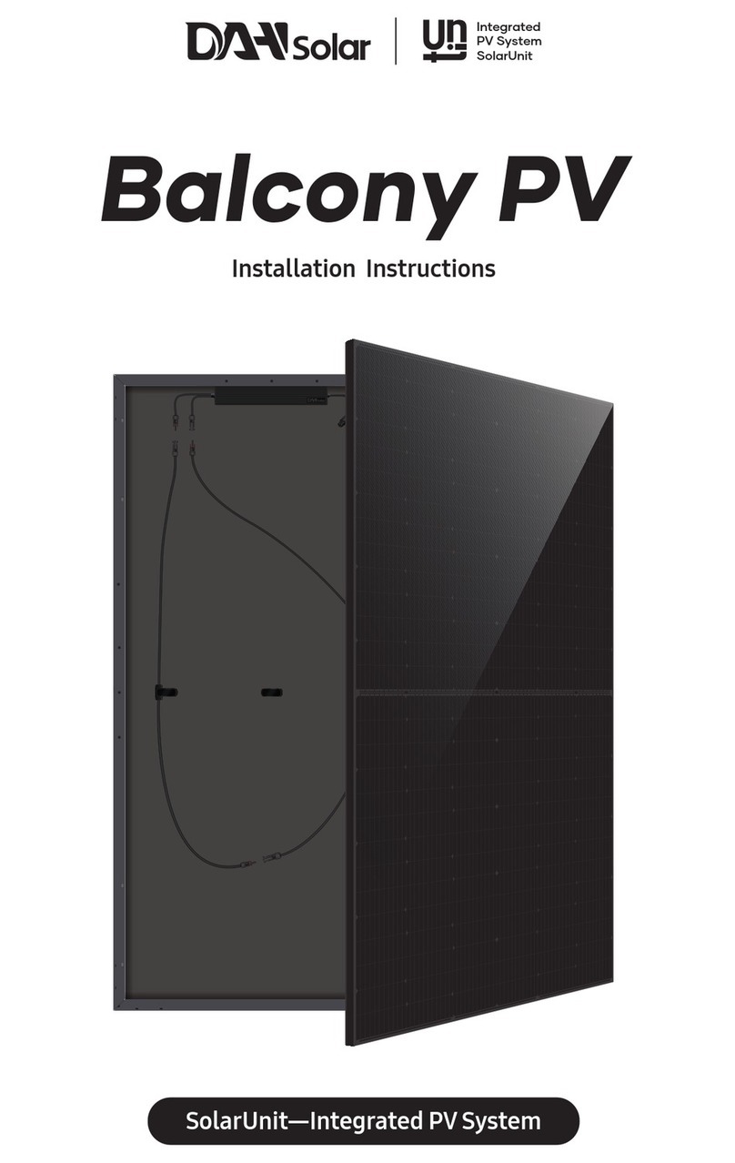 DAH Solar SolarUnit Balcony PV installation instructions