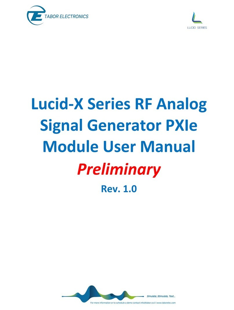 Tabor Electronics Preliminary Lucid-X Series user manual