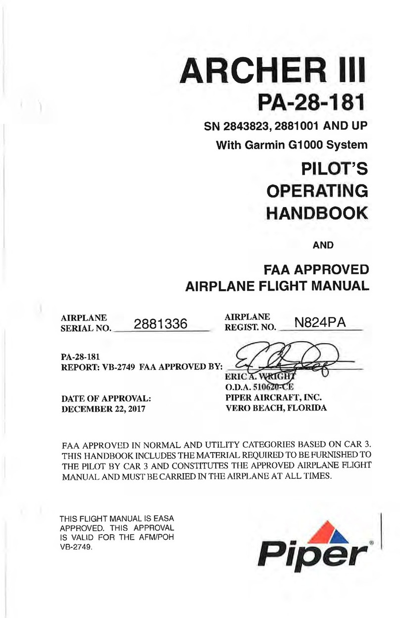 Piper ARCHER III Owner's manual Piper ARCHER III Owner's manual