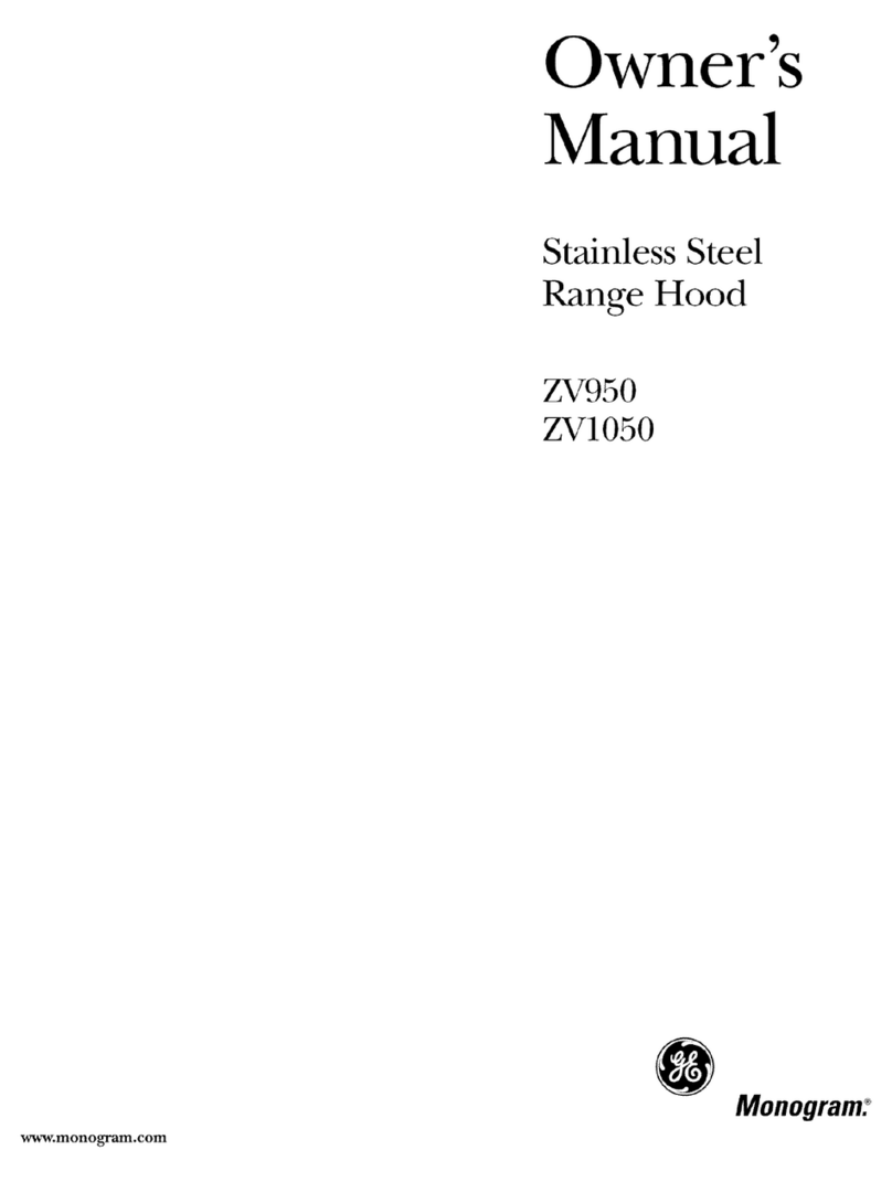 GE Monogram ZV950 owner's manual