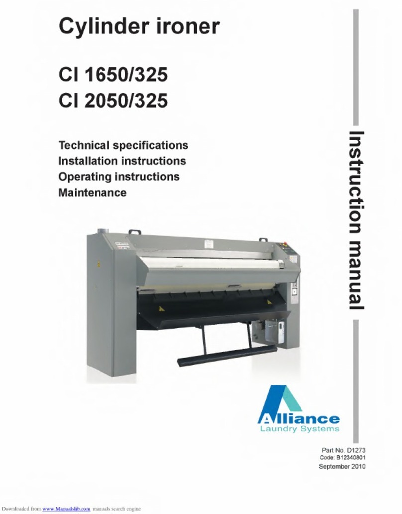 Alliance Laundry Systems CI 1650/325 User manual