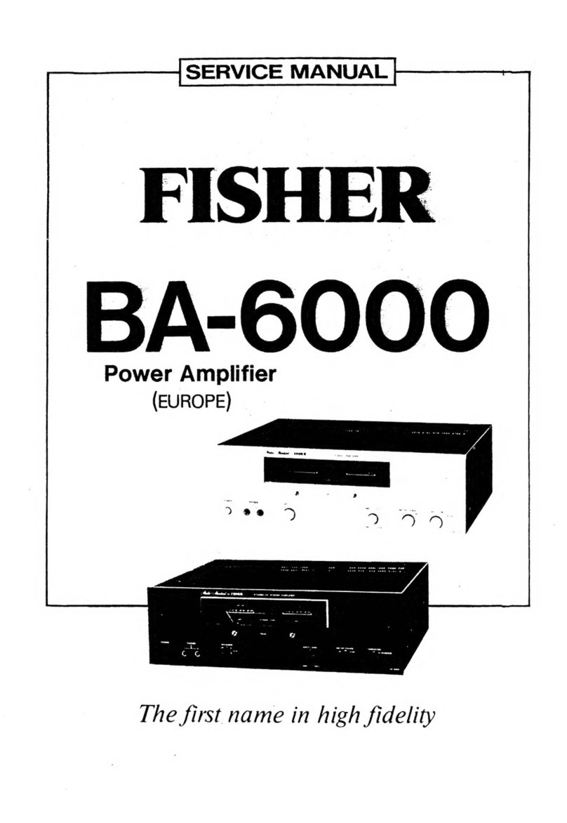 Fisher BA-6000 User manual