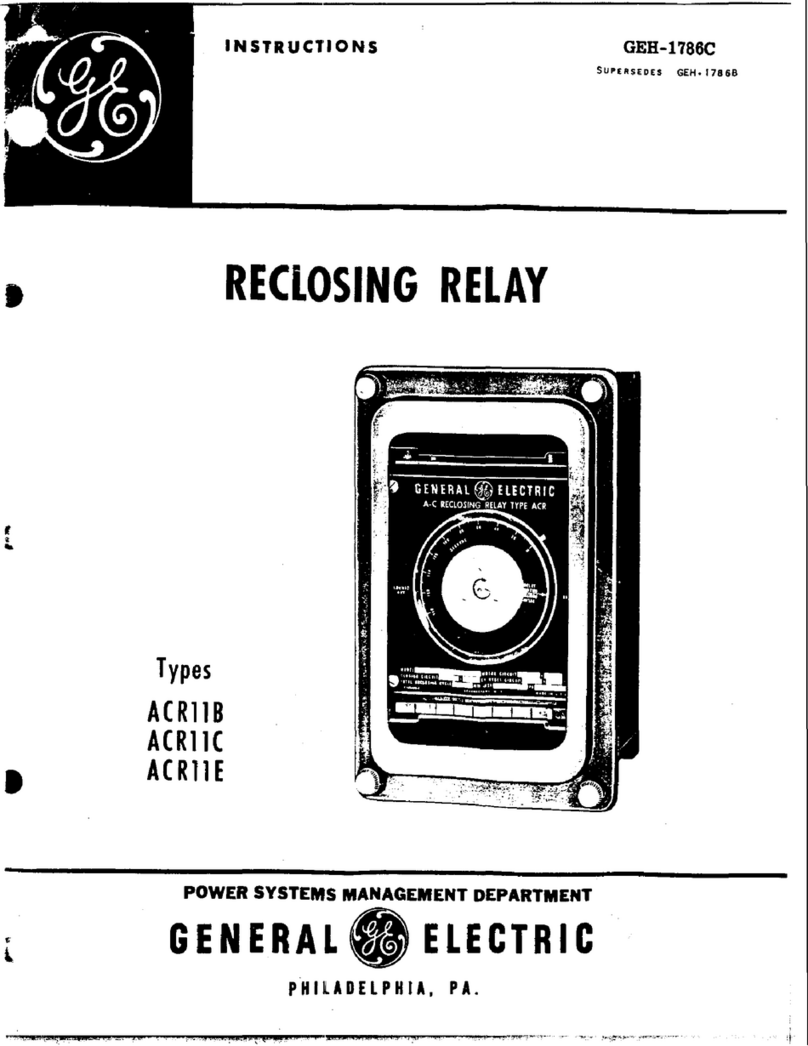 GE ACR11B User manual