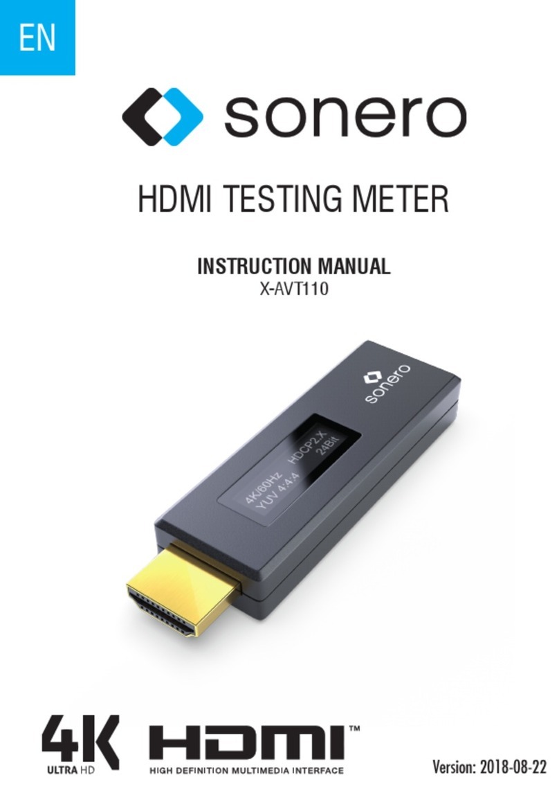 Sonero X-AVT110 instruction manual