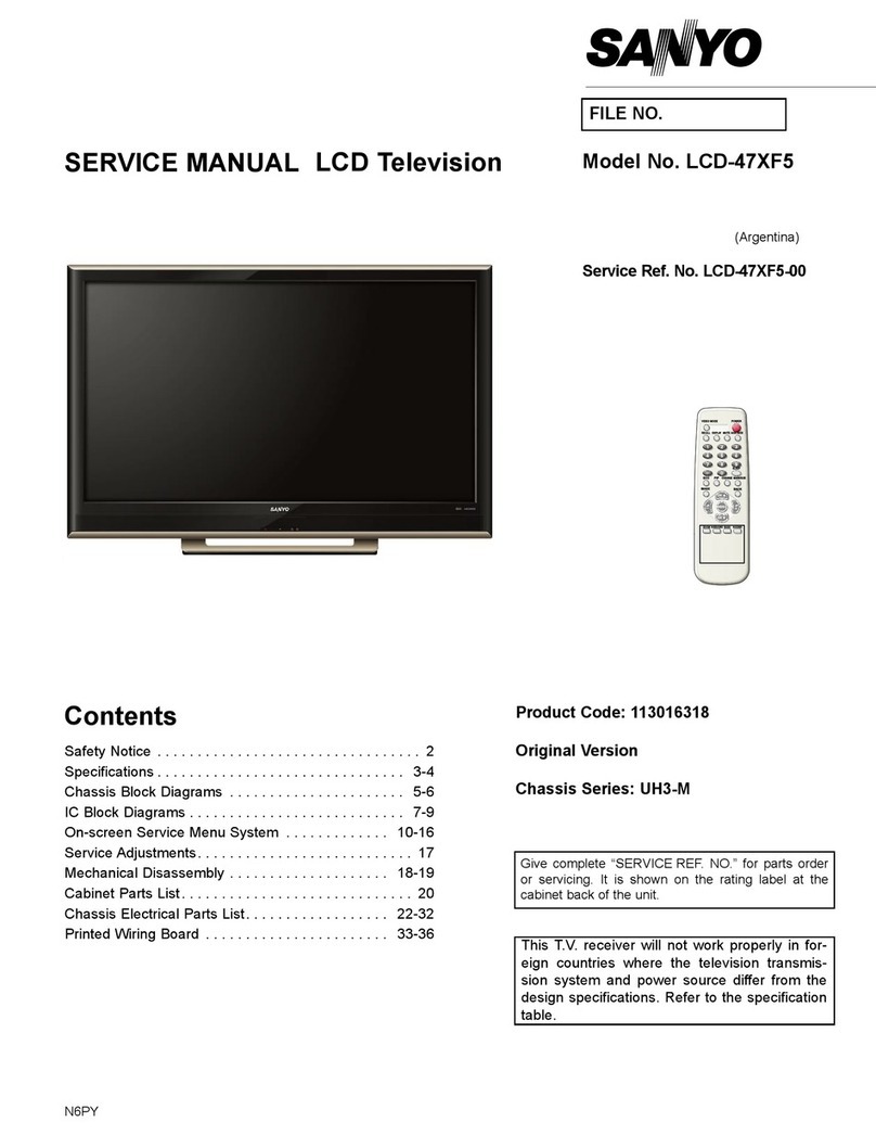 Sanyo LCD-47XF5 User manual