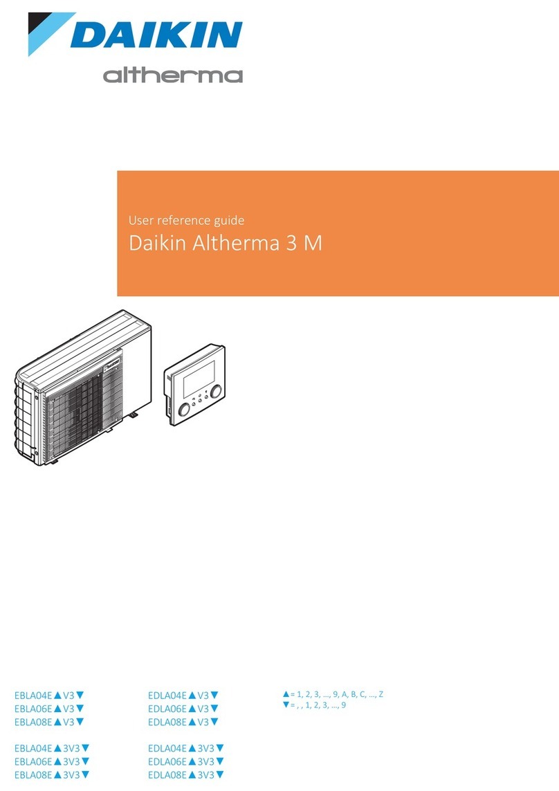 Daikin Altherma 3 M EBLA04E V3 Series User reference guide