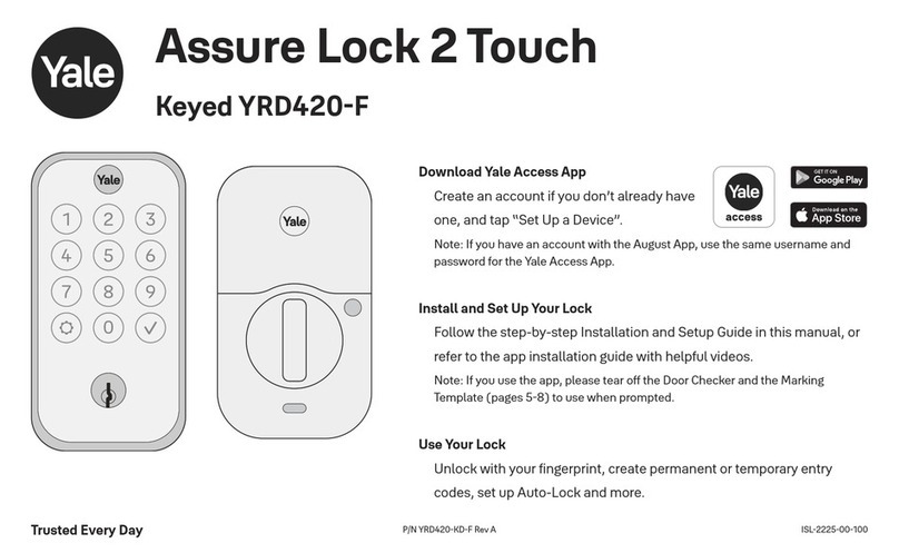 Yale Assure Lock 2 Touch manual Yale Assure Lock 2 Touch manual