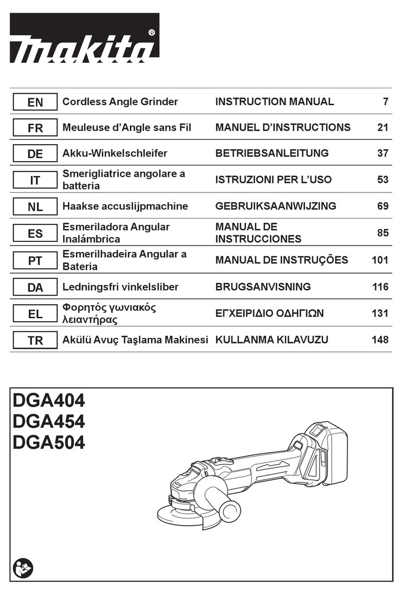 Makita DGA404 instruction manual