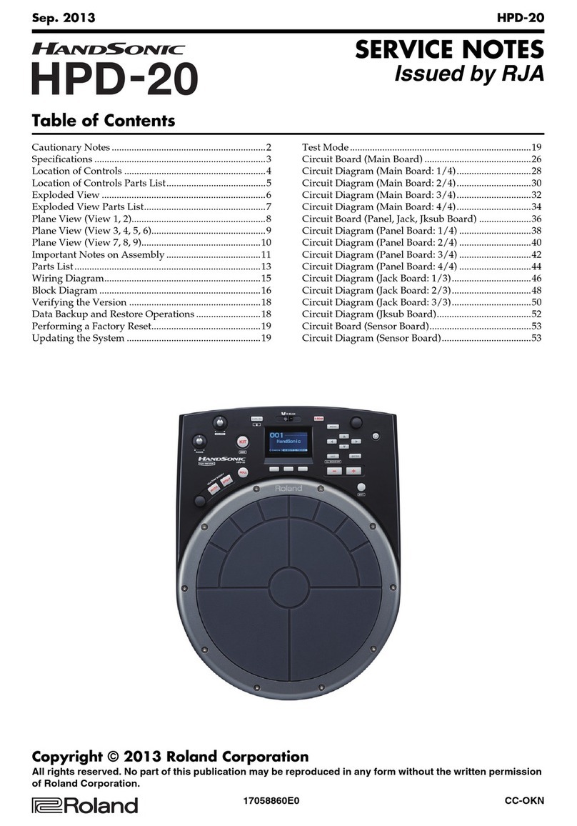 Roland HandSonic HPD-20 Operating and maintenance manual
