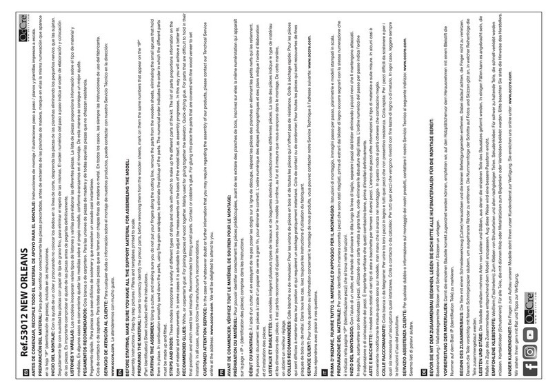 OcCre New Orleans Assembly instructions