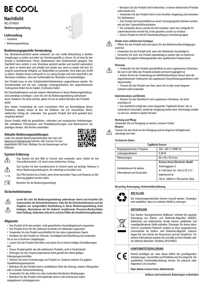 Be Cool BC-STN001 instruction manual