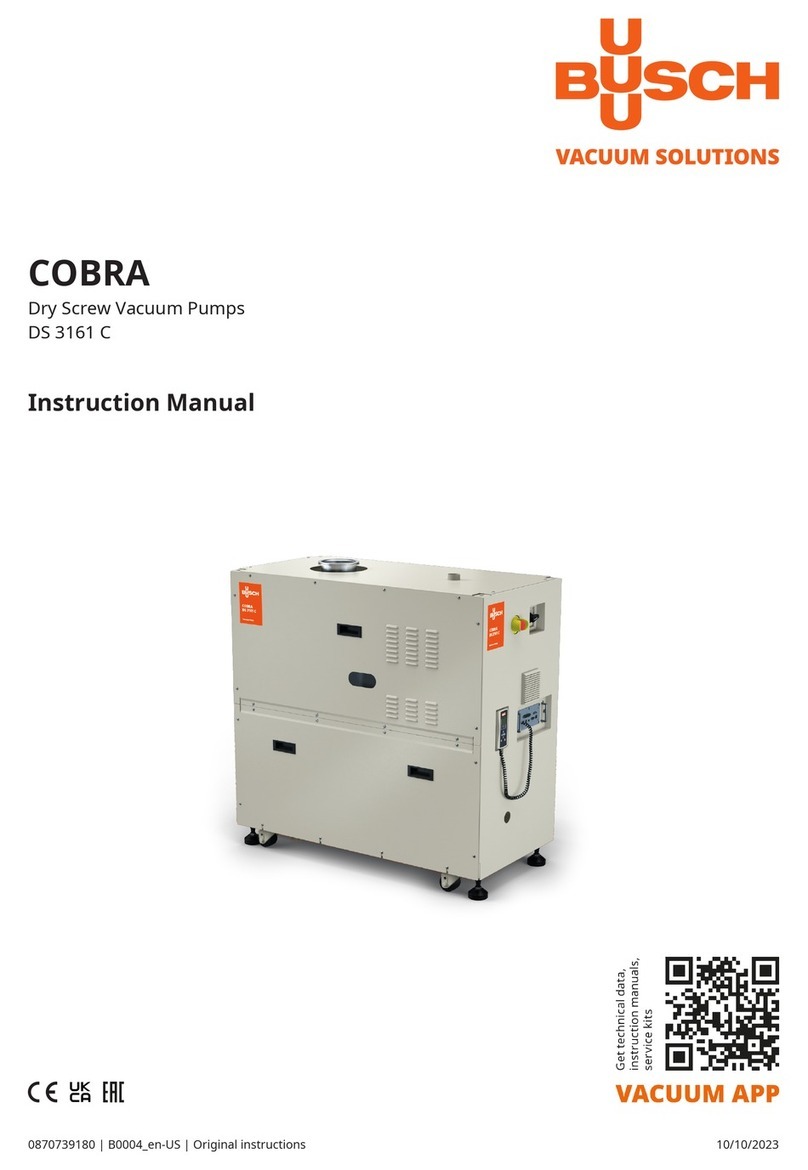 BUSCH COMBI COBRA DS 3161 C instruction manual