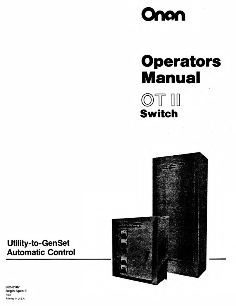 Onan OT II Operator's manual