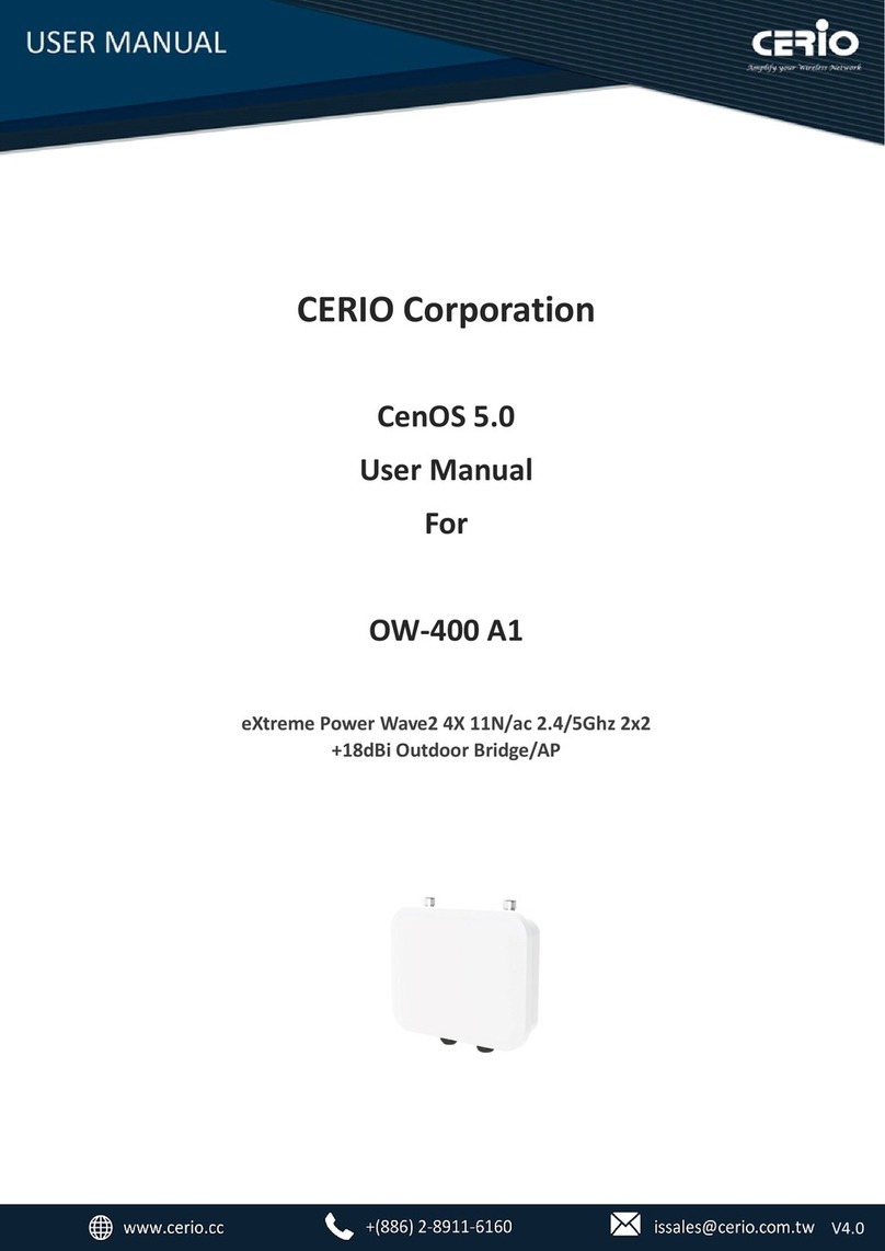 Cerio OW-400 A1 user manual