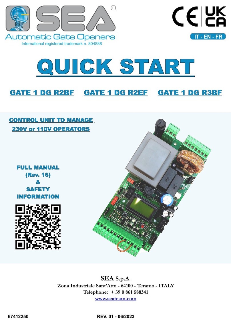 SEA GATE 1 DG R2BF User manual