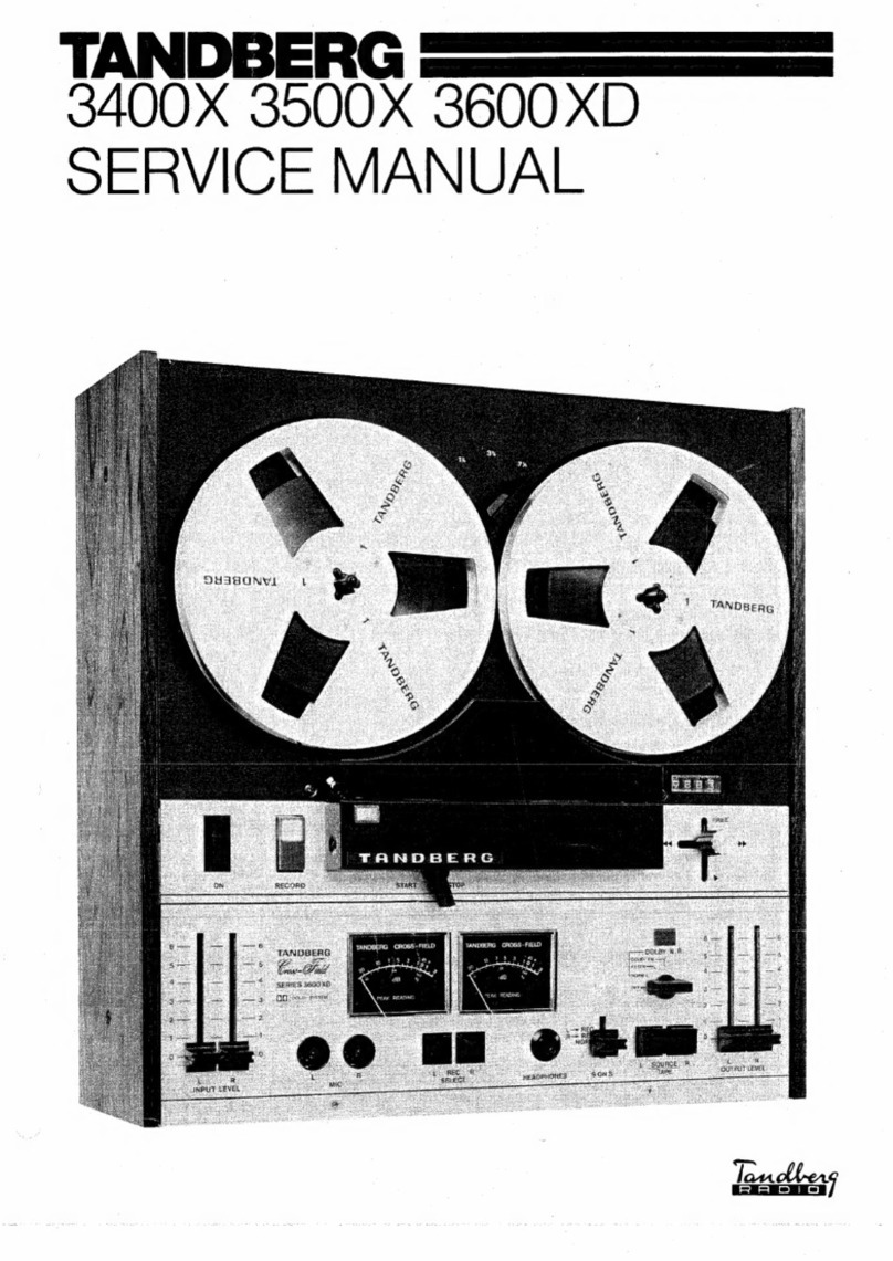 TANDBERG 3400X User manual