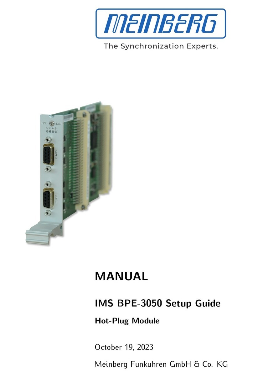 Meinberg IMS BPE-3050 Setup guide