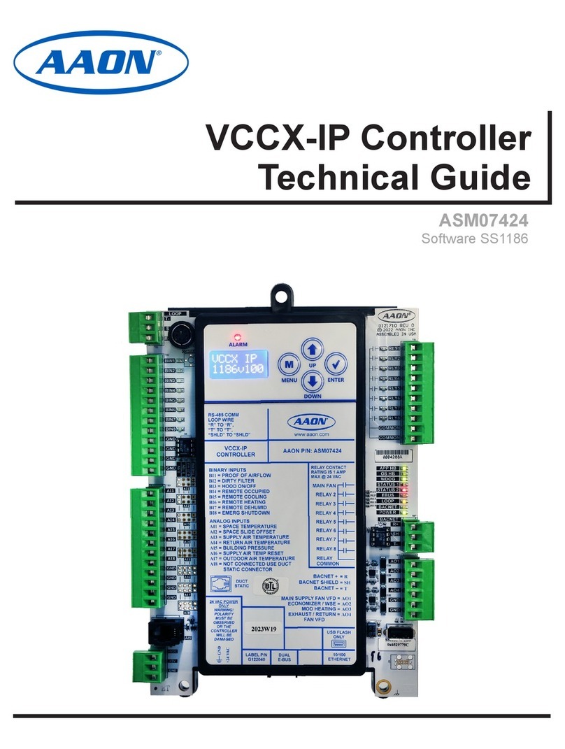 AAON VCCX-IP Quick start guide
