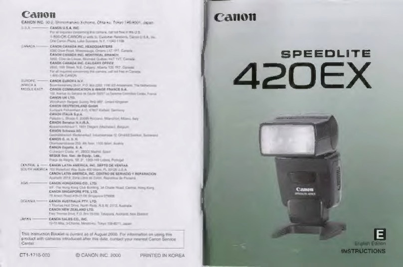 Canon Speedlite 420EX instructions