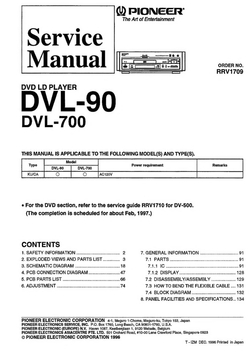 Pioneer DVL-90 User manual