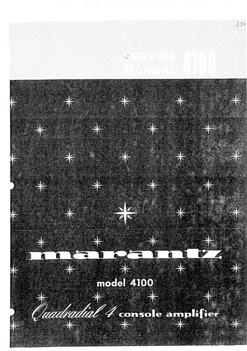 Marantz 4100 User manual