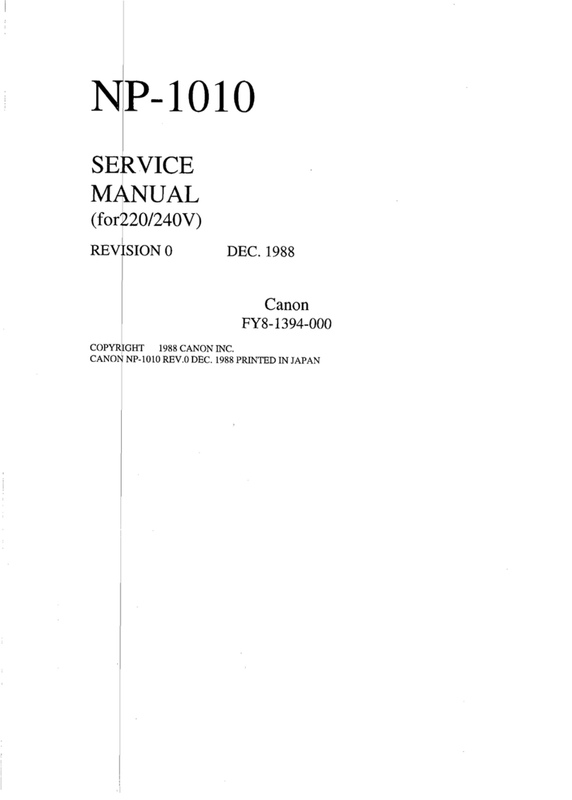 Canon NP-1010 Service manual