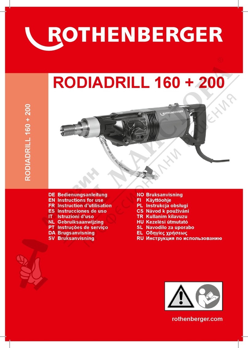 Rothenberger RODIADRILL 160 Instructions for use
