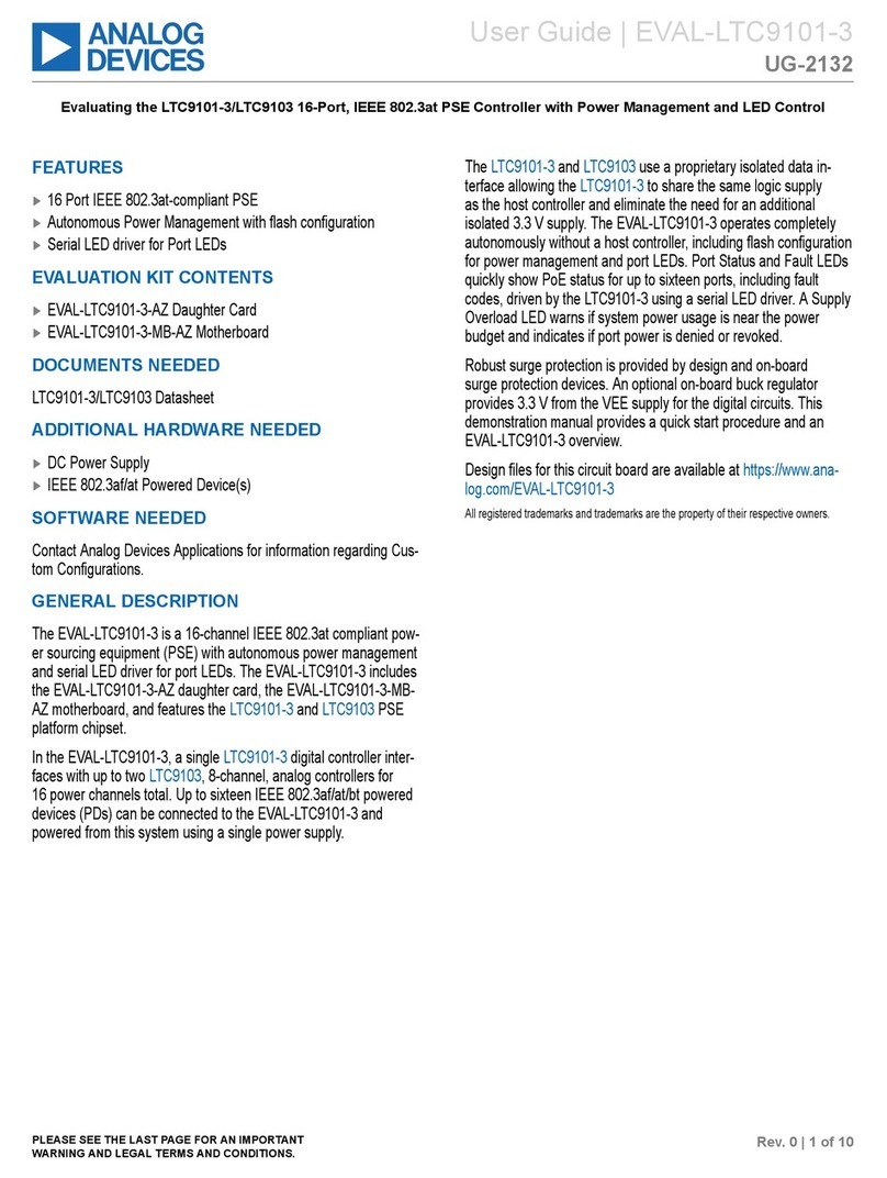 Analog Devices EVAL-LTC9101-3 User manual