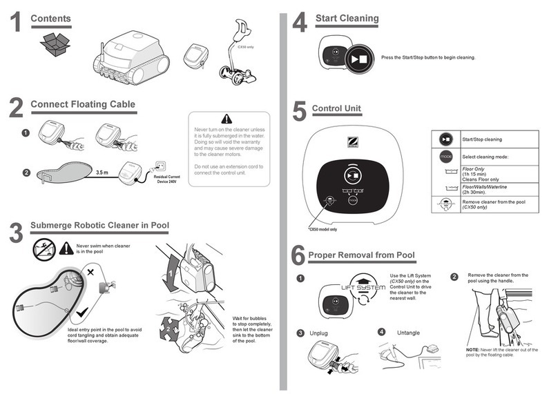 Zodiac CX40 quick start guide