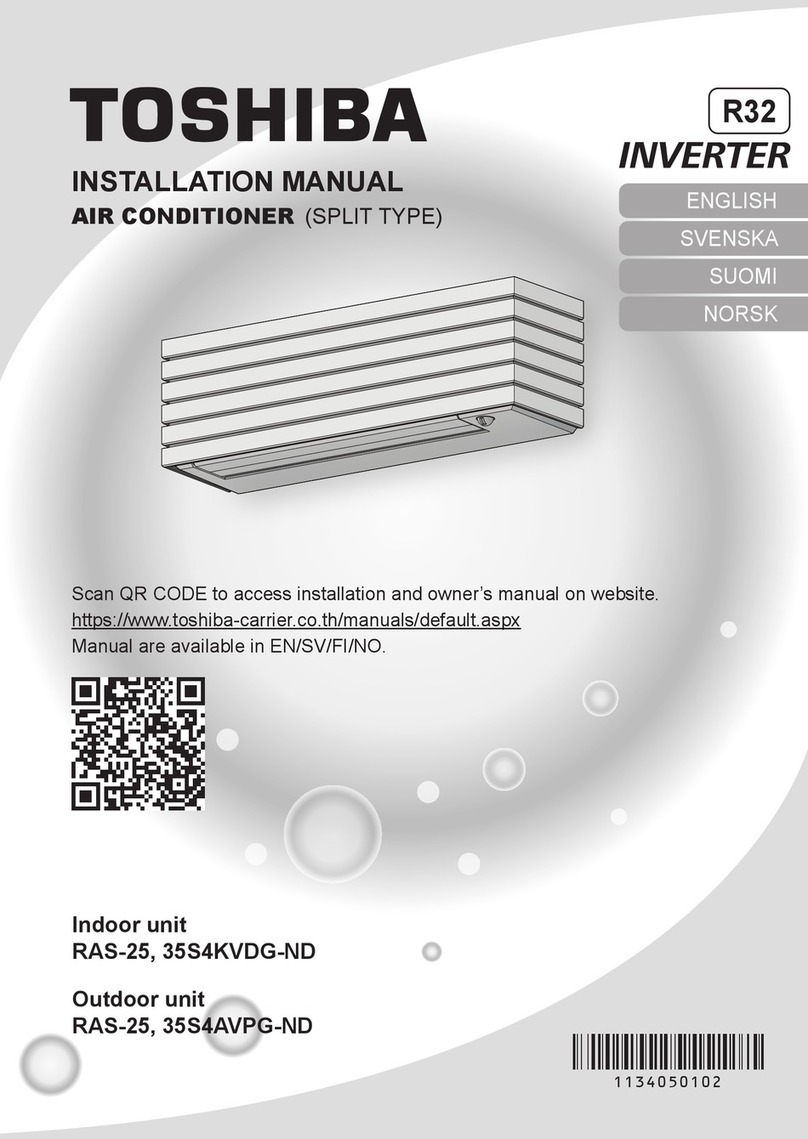 Toshiba RAS-25S4KVDG-ND User manual