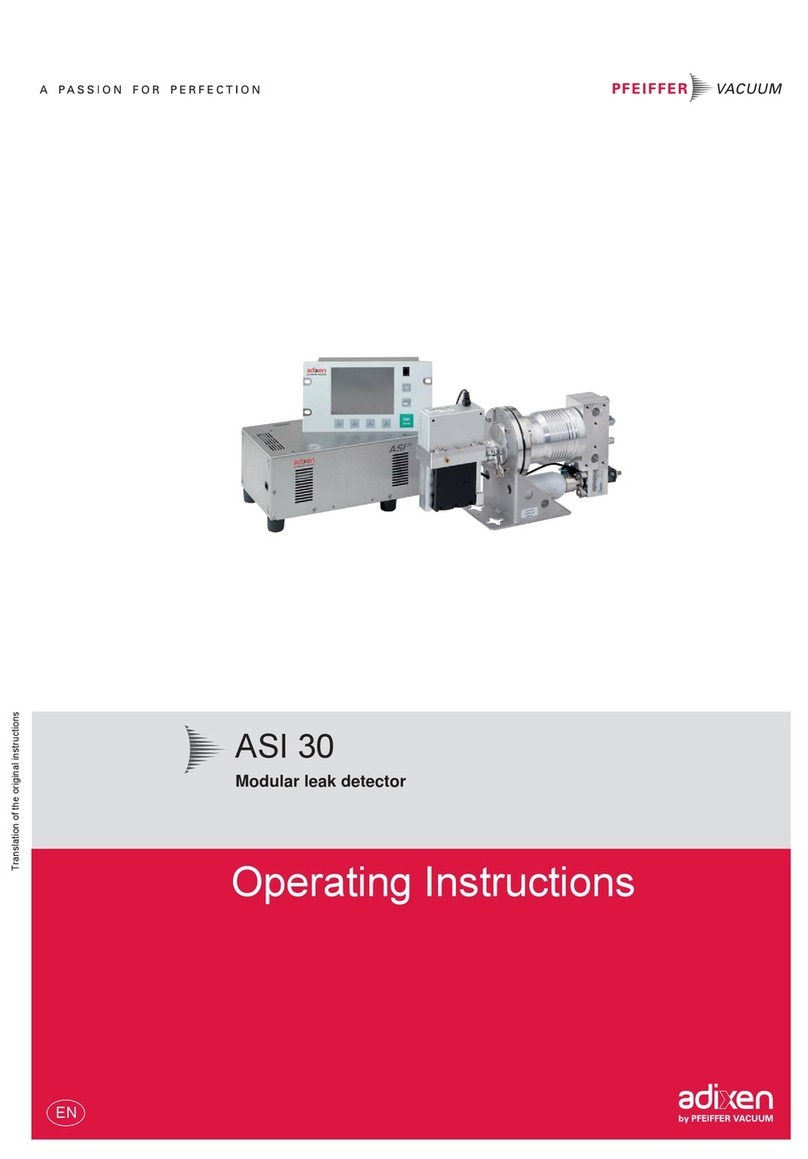Pfeiffer Vacuum adixen ASI 30 User manual