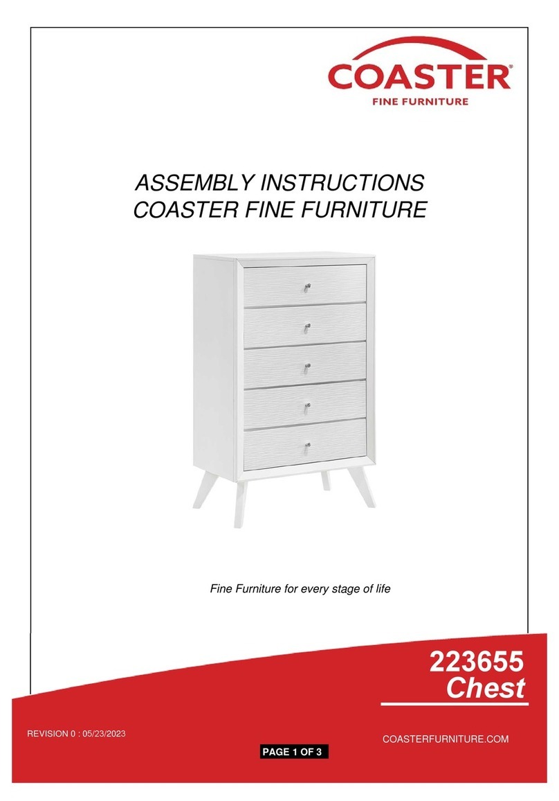 Coaster 223655 Assembly instructions